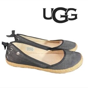UGG Indah Espadrille Flats Back Bow Clean Girl Quiet Luxury